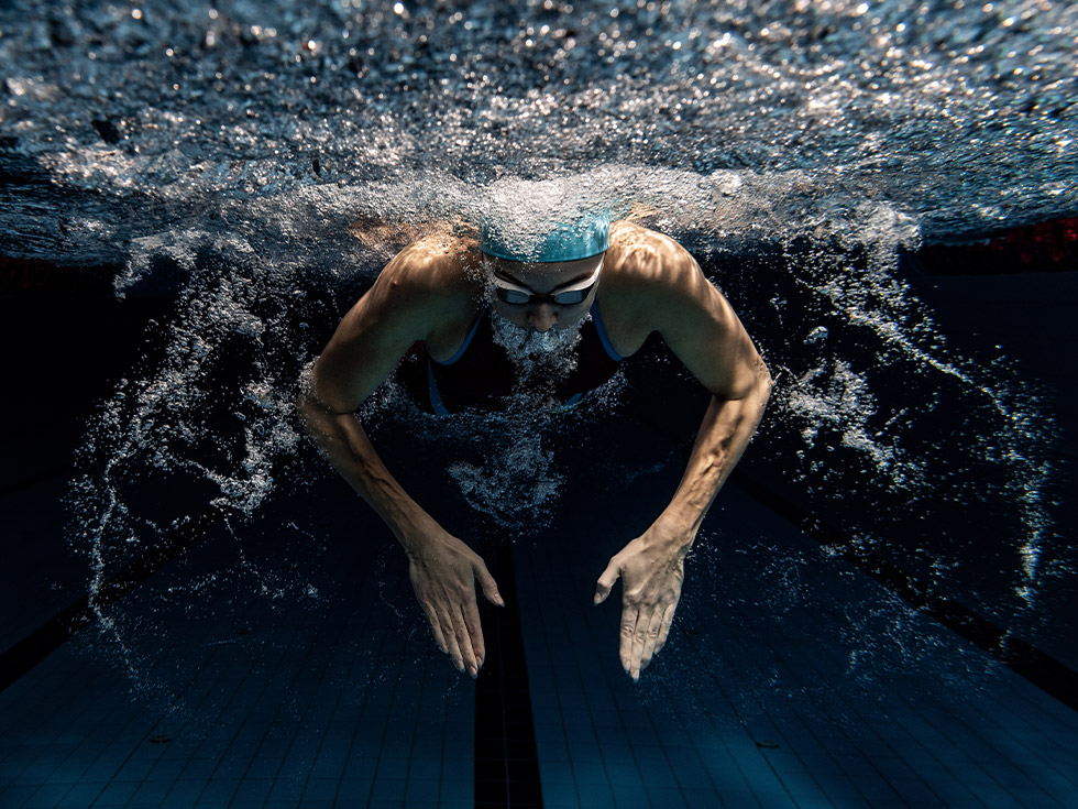 Ohrstöpsel beim Schwimmen